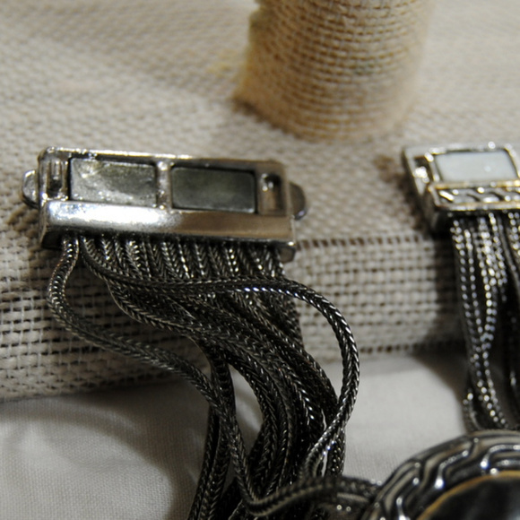 Silver Metal Multi Strands Circular Focal Magnetic - Picture 5 of 6